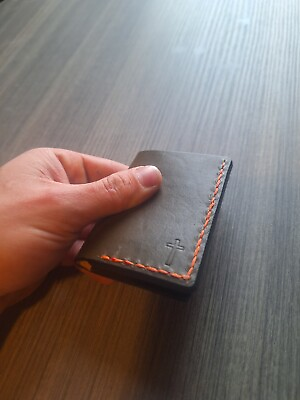 #ad Minimalist Handcrafted Leather wallet $35.00