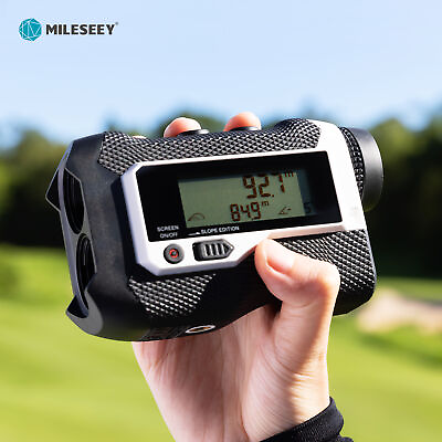 #ad Mileseey 660 Yards Range Finder 6X Magnification Fast Flag Lock Pulse Vibration $89.96
