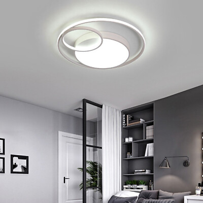#ad Modern LED Ceiling Light Round Circle Chandelier Lamp Fixture Kitchen Bedroom $54.86