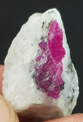 #ad Fantastic 21.95 ct Natural Pink color Afghani Ruby crystal Specimen $50.00