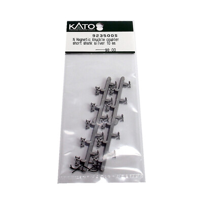 #ad Kato 923500S Magnetic Knuckle Coupler Short Shank Silver 10 : N Scale $6.99