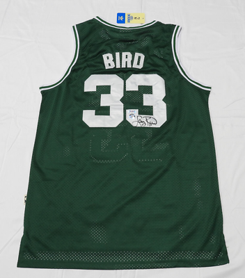 #ad Larry Bird Signed Boston Celtics Green Adidas Swingman Jersey XL PSA 821 $399.99