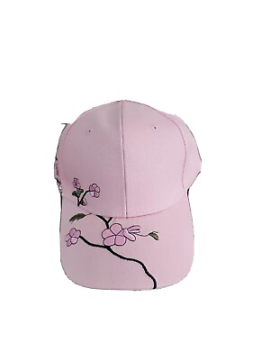 #ad Women Girls Pink Baseball Cap Embroidery Flower Snapback Hat Casual New $9.99