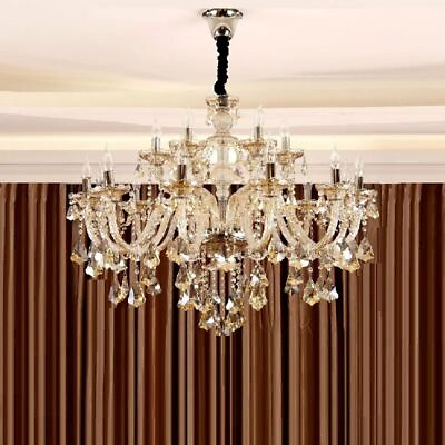 #ad Living Room Modern LED Crystal Chandelier 6 8 10 15 18 24 Arm 2 to 24 Lights 1Pc $147.99
