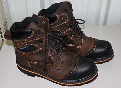 #ad Men#x27;s Absolute Canada Work Safety Boot Brown Black Leather Arctic Grip 13 $14.99