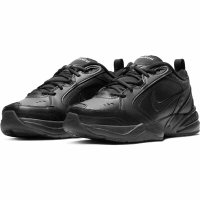 #ad Nike AIR MONARCH IV Mens Black 001 Walking Shoes Medium amp; WIDE 4E WIDTH $68.95