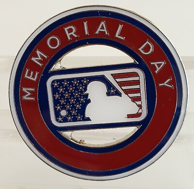#ad MLB MEMORIAL DAY PATRIOTIC MAJOR LEAGUE BASEBALL LOGO PIN FREE SHIPPING $11.90