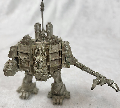 #ad WARHAMMER 40k Metal CHAOS SPACE MARINE DREADNOUGHT Heavy Plasma and Claw $49.95