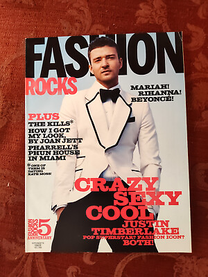 #ad RARE Fashion Rocks Magazine Fall 2008 Justin Timberlake Dhani Harrison The Kills $12.80