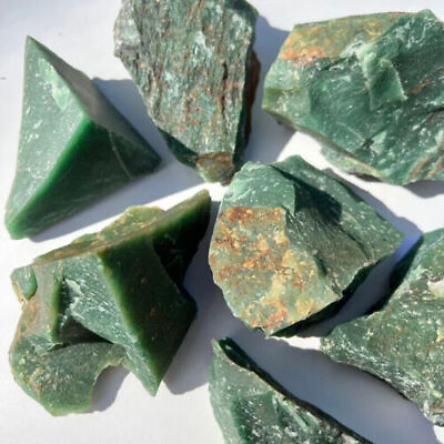 #ad 100% Natural Green Jade Rough Stone LB or OZ Crystal Wholesale Bulk Lots $22.07