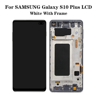 #ad Black LCD Touch Mobile Screen Replace for Samsung Galaxy S10 SM G973U With Frame $76.61