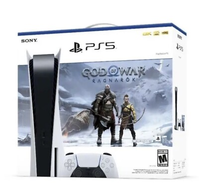 #ad NEW PlayStation 5 Console God of War Ragnarok Bundle SEALED PS5 BluRay $549.99