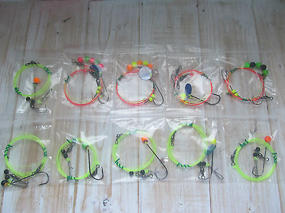#ad Sea fishing Rigs x 10: Pulleys Flappers GOOD DEPENDABLE ALL ROUND QUALITY RIGS GBP 8.50