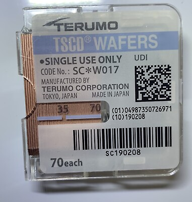 #ad Terumo TSCD Wafers SC W017 Set of 70 Pieces $205.00