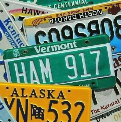 #ad Authentic License Plate ALL 50 STATES Territories NICE License Plates Lot $4.99