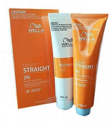#ad WELLA STRAIGHT N Permanent Straight System Hair Straightening Cream 100100ml $21.49