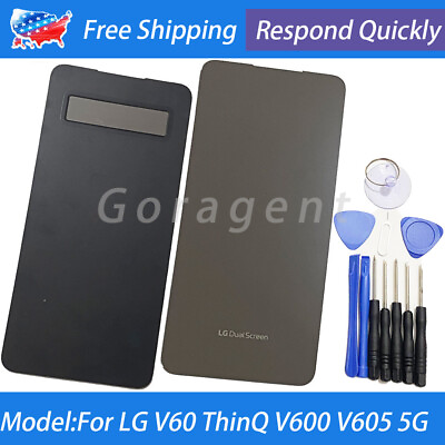 New For LG V60 ThinQ V600 V605 5G Dual Screen Case Front Glass Parts amp; Tools $25.21