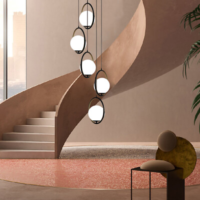 #ad Contemporary Hanging Pendant Light Loft Living Room Chandelier Ball Ceiling Lamp $298.00