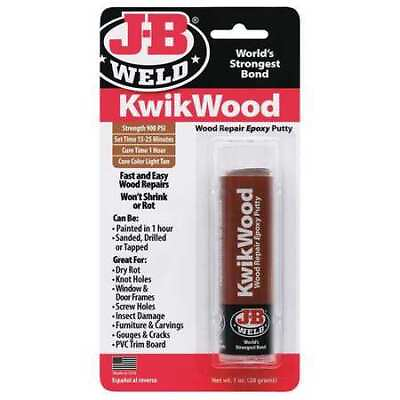 #ad J B Weld 8257 Putty 1 Oz Size Stick Brown Kwikwood $5.99