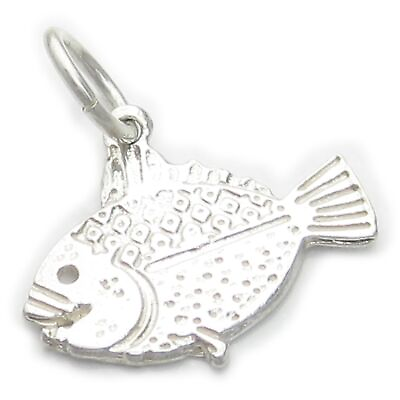 #ad Fish 2D sterling silver charm .925 x 1 Fishes charms. $25.99