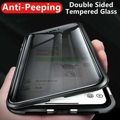 Magnetic Anti Spy Privacy 360 Protective Case For iPhone 13 Pro MAX 12 11 XS 87 $13.68