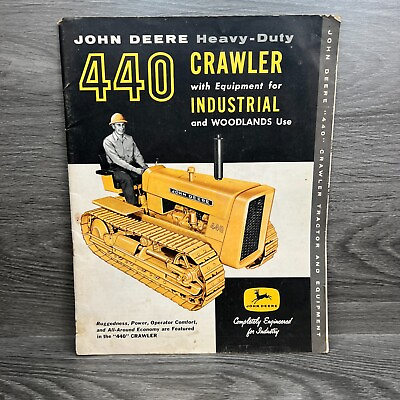 #ad 1958 Vtg Brochure John Deere 440 Heavy Duty Crawler Industrial Tractor Ad Used $116.99