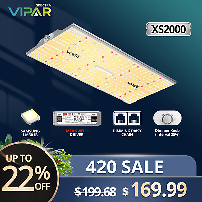 #ad VIPARSPECTRA NEW XS2000 Led Grow Light Full Spectrum Indoor Plants Veg Flower IR $169.99