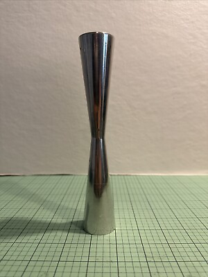 #ad Tapered Silver Metal Bud Vase 8quot; BS3 $17.09