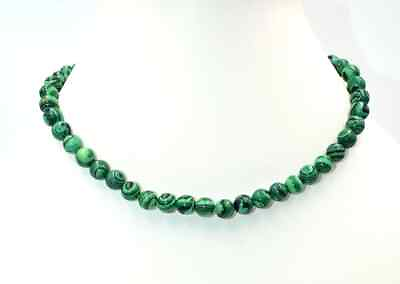 #ad 14#x27;#x27; Natural Green Malachite Necklace Gemstone Beaded Necklace Beads Jewelry $52.86