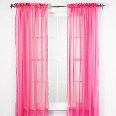 #ad #ad 2 Piece Sheer voile Window Elegance Curtains drape treatment 63 84 length $7.23