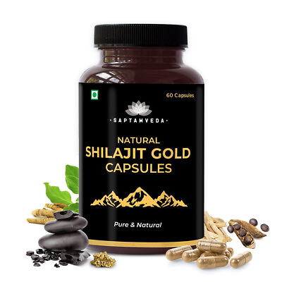 #ad Ntural Shalajit gold capsules 60 100% Ayurveda for Strength FS $16.99