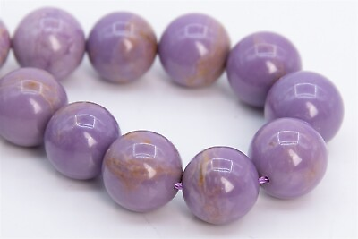 #ad 11 12MM Genuine Natural Purple Phosphosiderite Beads A Round Loose Beads 7.5quot; $11.09