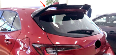#ad Rear Spoiler Trunk For 2019 2023 Toyota Corolla Hatchback 4DR Glossy Black Wing $133.19