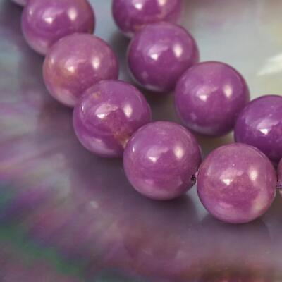 #ad 10mm Rare Natural Phosphosiderite Bead Strand Smooth Round Gemstone Chile 28.21g $29.00