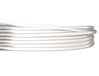 #ad Wire 5 Feet Sterling Silver FULL Hard 20 Gauge Half Round Wrapping Wire $19.97