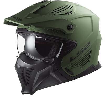 #ad LS2 OF606 Drifter Solid Matt Military Green 06 Multi Helmet New Fast Shipp... $119.36