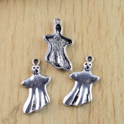 #ad 20pcs cute Tibetan silver ghost charms H1261 $2.50