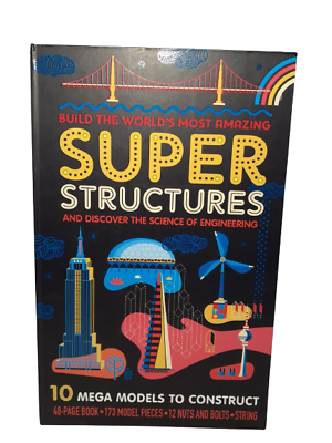 #ad Super Structures 10 Mega Models To Construct Hardback Cased Book Model Age 8 $9.00