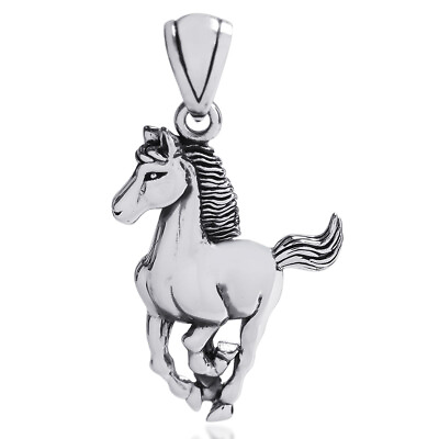 #ad Gorgeous Elegant Horse Stallion .925 Silver Pendant $19.99