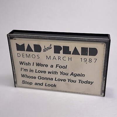 #ad VERY RARE Mad About Plaid Demos March 1987 DEMO Audio Cassette Tape 1987 $34.99