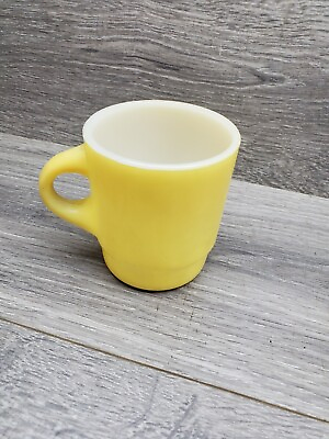 #ad Fire King Cups Yellow Anchor Hocking 1 Cup Mug. $25.00
