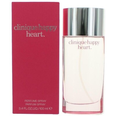 #ad HAPPY HEART Clinique women 3.4 oz 3.3 edp Perfume spray NEW IN BOX $24.07
