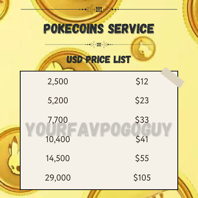 #ad Cheap Pokecoins SUPER Fast Delivery and Safe $12.00