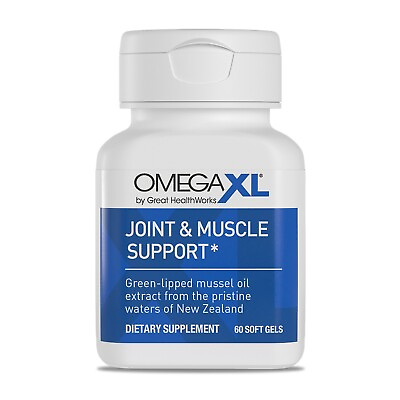#ad OmegaXL 60 ct by Great HealthWorks: Small Potent Joint Pain Relief Omega 3 $48.99