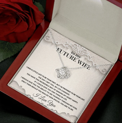#ad To My Future Wife Necklace Last Everything Necklace Engagement Gifts For Futur $23.99