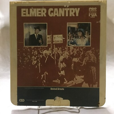 #ad Elmer Gantry CED Videodisc Vintage Untested Burt Lancaster Jean Simmons $4.47
