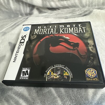 #ad Ultimate Mortal Kombat Nintendo DS 2007 CASE amp; MANUAL ONLY NO GAME $14.24