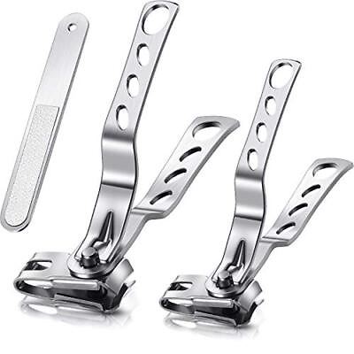 #ad 3 In 1 Best Nail Clippers File Set With 360 Degree Rotating Head For Men Women $8.13