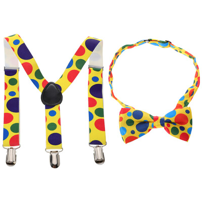 #ad Pant Braces Toddler Costume Dot Bow Tie Belt Photo Prop Dress $8.75