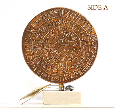 #ad PHAISTOS DISK Museum Replica Minoan Palace quot;1700B.C. the first movable typequot; $39.00